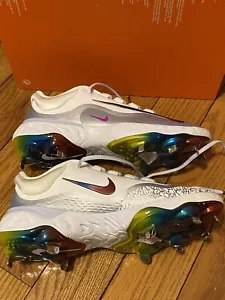 New NIB Nike Men's Alpha Huarache Elite 4 Metal Baseball Cleats Rainbow Size 7.5 - Picture 1 of 6