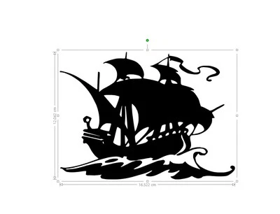 boat vinyl car sticker, decal, window laptop ORACAL 651 - Image 1 of 2