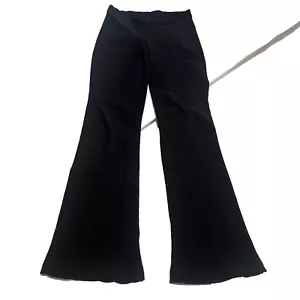 Vintage A Byer Small Black Criss Cross Flare Knit Pants Y2K 90’s - Picture 1 of 12