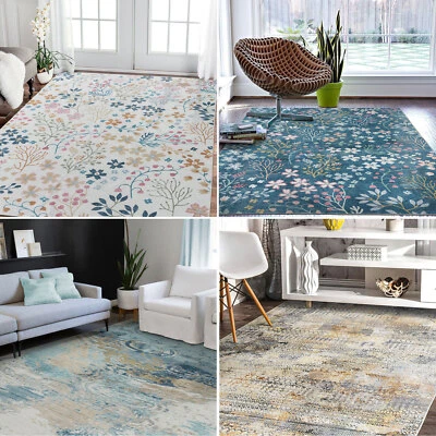 Machine Washable Rug/ Beautiful Modern Carpet/ Extra Large Lounges Mat/ Runner - image 1 of 4