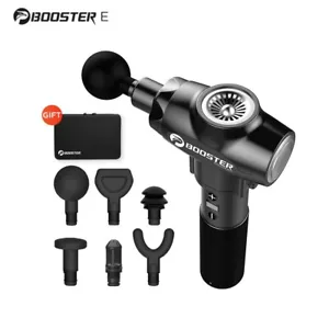 Booster E Massage Gun 9 Speed Deep Tissue Fascia Muscle Pain Relief Black - Picture 1 of 10