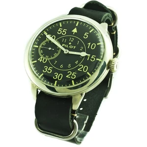 Large Wristwatches Men's Mechanical Big Watch Russian Regulator Aviator Pilot - Picture 1 of 8