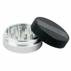 Molinillo de hierbas Kannastor M2 plateado/negro 2,2" 2 piezas anodizado de una sola cámara - Imagen 1 de 5