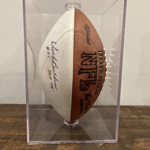 Dick Butkus Signed Wilson NFL Football Bears HOF 79 - Picture 1 of 6