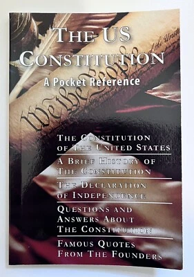 US CONSTITUTION: A POCKET REFERENCE: US CONSTITUTION, By James Madison & Thomas - Image 1 of 2