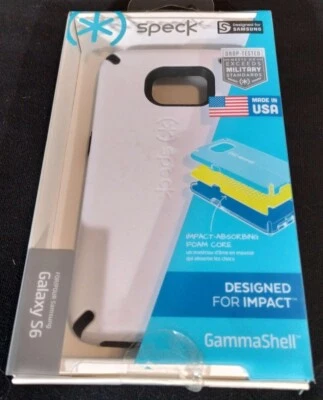 ESTUCHE SPECK GALAXY S6 GRADO MILITAR... BLANCO Y NEGRO ESTUCHE GAMMA SHELL CASE Foto 1 de 3