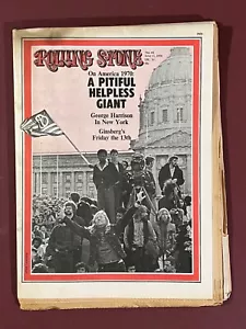 America in Protest 1970 rivista Rolling Stone #60 George Harrison, Joe Cocker - Foto 1 di 8