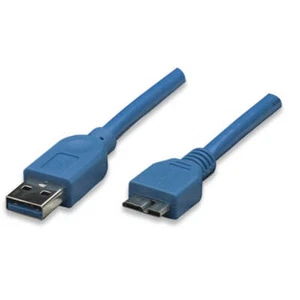 USB3.0 Kabel TypA-Stecker - MicroB-Stecker blau 2m Techly ICOC-MUSB3-A-020 - Afbeelding 1 van 4