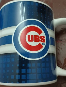 MLB CHICAGO CUBS GRANDE PEQUEÑO LOGOTIPO 11 OZ TAZA TAZA DE CAFÉ CERÁMICA BLANCA - Imagen 1 de 4