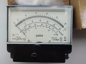 Medidores de panel analógico voltímetros eléctricos C4313 militar URSS 1988 año 1988 NUEVO - Imagen 1 de 7