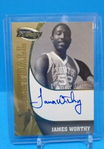 Basketball James Worthy Autographed Sports Trading Cards 