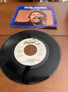 Bob Seger 45 It's You Promo with Picture sleeve. Cleaned and tested. - Picture 1 of 10