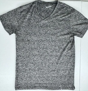 RBX Mens Performance Quick Dry Short Sleeve Active Tee Size M Blk/Gray Polyester - Picture 1 of 6