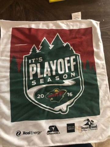 MN Wild Playoff Towel "It's the Playoff" Season Cover