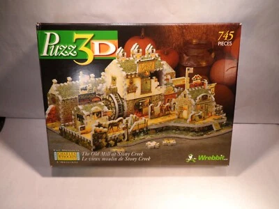 Puzz 3D ~ Charles Wysocki ~ The Old Mill at Stony Creek ~ Puzzle ~ Wrebbit ~ NEW - Image 1 of 4