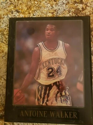 Antoine Walker Signed Autograph Photo Mounted on Plaque with COA - Image 1 of 2
