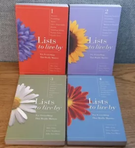 LOT Lists to Live By Volume 1 2 3 4 Success Friendship Health Teens Wisdom Faith - Bild 1 von 2