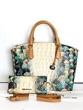 Brahmin Medium Duxbury Claire Seashell Leather Shoulder Handbag & Wallet NWT