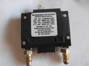 1X AMM1R-B2-AK-20-D-DU-07 2A 5A 15A 40A 80V, Bullet, Circuit Breaker Heinemann - Picture 1 of 3