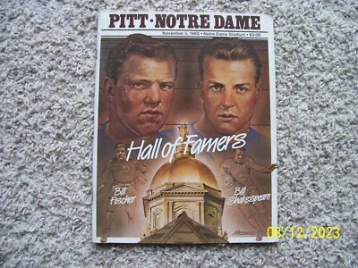 November 5, 1983 Pitt @ Notre Dame NCAA Football Program Hall of Famers Cover - Image 1 of 4