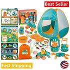 Kids Pretend Play Camping Kit with Tent, Lantern, and Accessories - Outdoor Fun