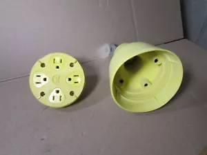 WOODHEAD 34047 Pendant Quad Tap 34047 Receptacle - Read Description - Missing Sc - Picture 1 of 10