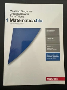 MATEMATICA.BLU VOL.1 - SECONDA EDIZIONE - BERGAMINI BAROZZI TRIFONE - ZANICHELLI - Foto 1 di 2