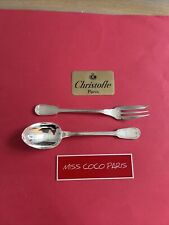 Pieces Service Christofle France Chinon 25CM Silver Metal Very Bel Condition