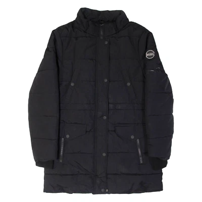 DIESEL Womens Puffer Coat Black Nylon S - Image 1 of 4