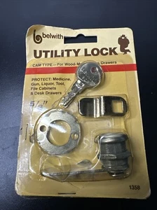 Vintage Belwith Utility Lock 5/8" 1984 Made In Hong Kong 1358 - Foto 1 di 5