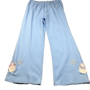 Storybook Strick Damen Hose Gr. L Schneemann bestickt Perlen Gummibund Neu mit Etikett - Bild 1 von 13