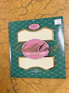 Charles Craft Fabric Cross Stitch 11ct 12” by 18” New Ivory CR5141 Cotton - Picture 1 of 4