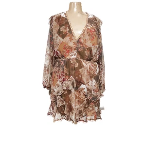 ASOS Multicolor Blouson Dress - Size 18 - Picture 1 of 4