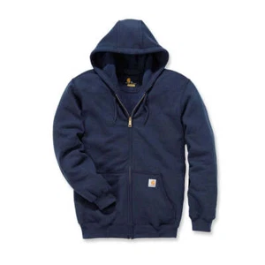 Carhartt Zip Hooded Sweatshirt New Navy - Picture 1 of 2