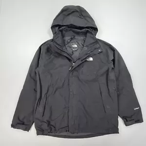 Chaqueta impermeable para hombre The North Face negra mediana Hyvent con capucha ligera - Imagen 1 de 14