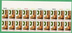 Scott #1843 Christmas Wreath & Drum Window Plate Block of 20 Stamps - MNH MSF#1 - Picture 1 of 1