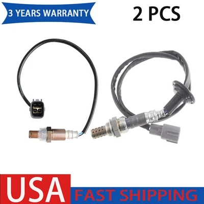 2件装氧气O2传感器上部+下部适用于2006 2007 2008 2009-2014丰田Yaris 1.5L — 第 1/4 张图片