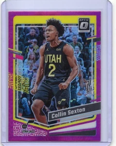 2023-24 Donruss Optic Hyper Pink Prizm Collin Sexton #91 Utah Jazz - Picture 1 of 2