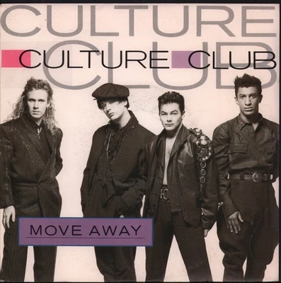 Culture Club Move Away 7" vinyl France Virgin 1986 large centre label - pic - Image 1 of 3