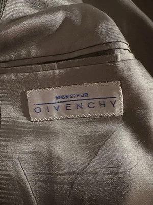 Blazer Traje De Colección Givenchy Monsieur Para Hombre Un Pecho L Gris Taupe Cuadros Foto 1 de 4