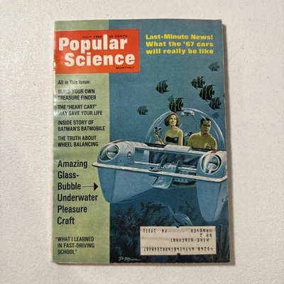 Popular Science Magazine July 1966 Volume 189 No. 1 Vintage - Image 1 of 4