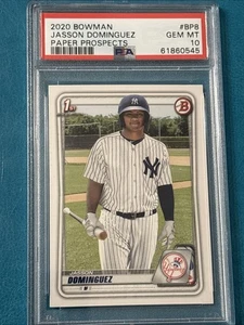 JASSON DOMINGUEZ 2020 BOWMAN # BP8, YANKEES ROOKIE CARD 1st BOWMAN GEM MINT 10 - Picture 1 of 3