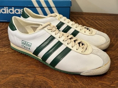 Adidas Italia Años 70 Sin Stock Hecho en Alemania Occidental EN CAJA Para Hombre Talla US 11 44 Foto 1 de 4
