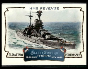 Fortalezas flotantes Topps Allen & Ginter HMS Revenge #FF19 2011 - Imagen 1 de 2
