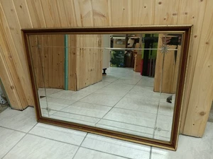 gr. alter Spiegel geschliffenes Spiegelglas  Holzrahmen  - Bild 1 von 4