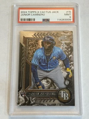 🔥 2024 TOPPS COSMIC CHROME CACTUS JACK JUNIOR CAMINERO PSA 9 MINT RC! 🔥 - Image 1 of 2