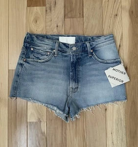 Mother The Dodger Short Denim Shorts NEW Fray I Confess NWT Size 26 MSRP $218 - Picture 1 of 5