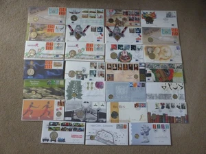 Excellent Collection 1993-2011 GB Royal Mail / Royal Mint Coin FDCs (27) - Picture 1 of 1