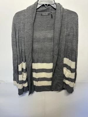 Daisy Fuentes Cardigan Women’s Small Open Front Sweater with Pockets Long Sleeve - Image 1 of 4