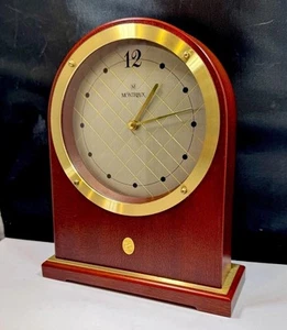 Reeses Madera Montreux Cuarzo Escritorio Manto Reloj Hersheys Chocolate Raro - Probado - Imagen 1 de 6